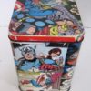 Upcycled can with comics