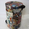 Skraldespand med decoupage