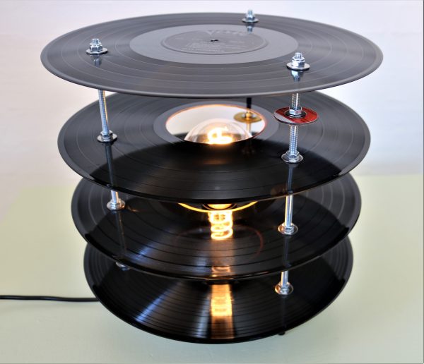 Vinyl record lamp