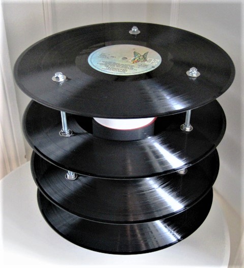 Vinyl record table lamp/ LP bordlampe