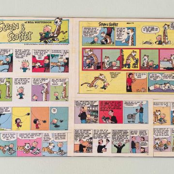 Dækkeserviet med Steen og Stoffer