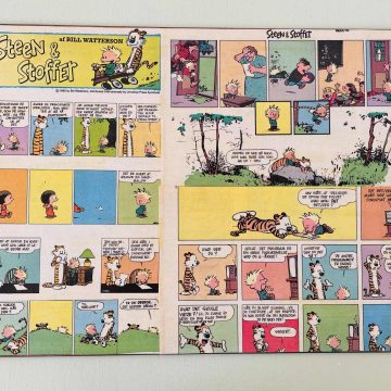 Dækkeserviet med Steen og Stoffer