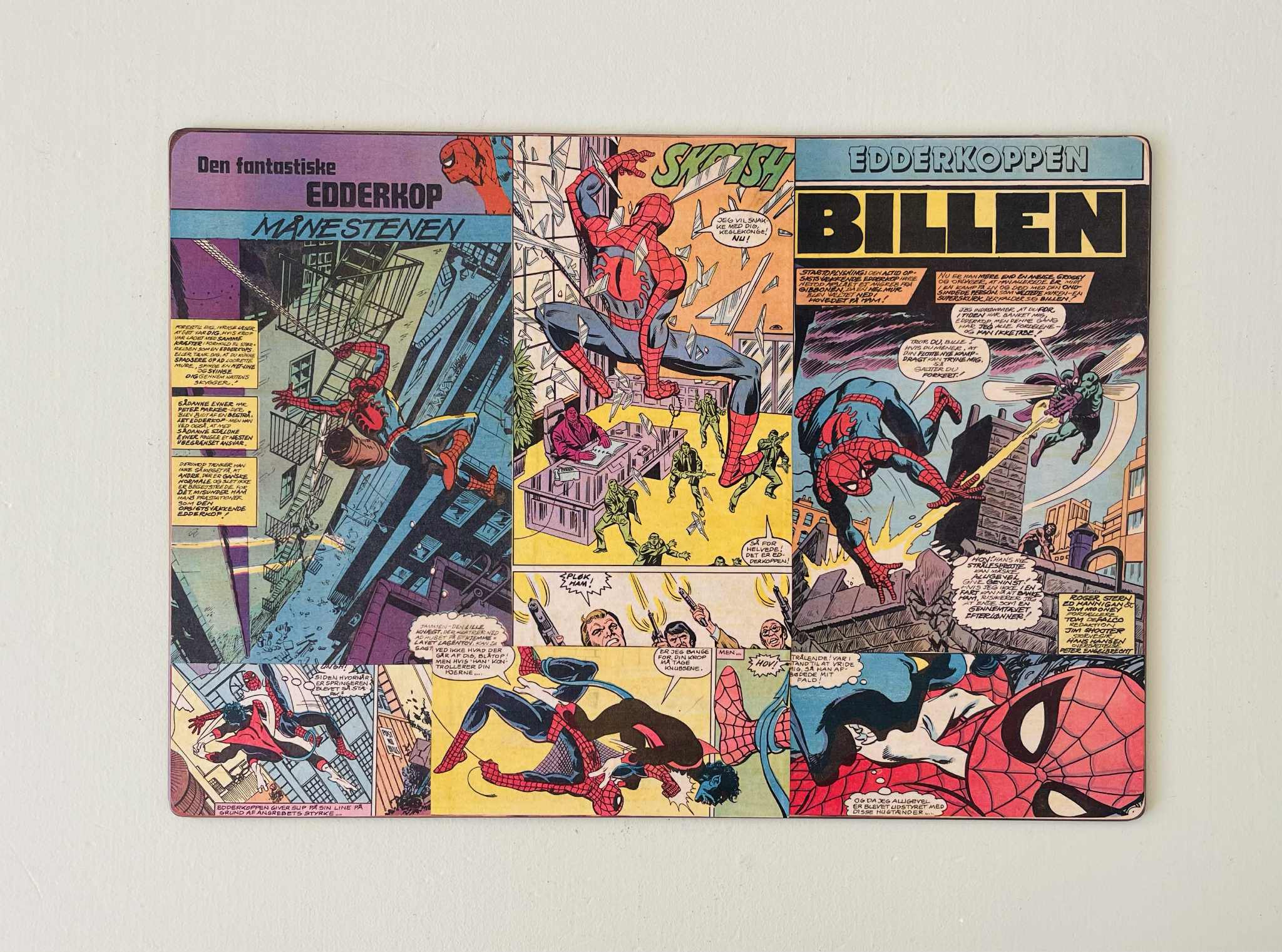 Dækkeserviet med Spiderman