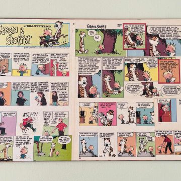 Dækkeserviet med Steen og Stoffer