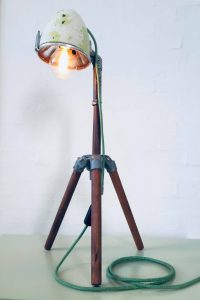 Upcycled lamp