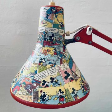 Arkitektlampe med tegneserie