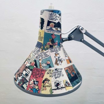 Arkitektlampe med tegneserie